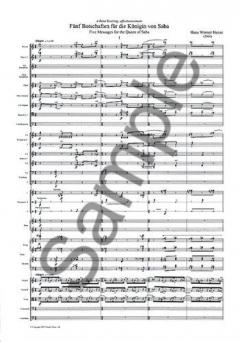 Five Messages for the Queen of Saba von Hans Werner Henze 