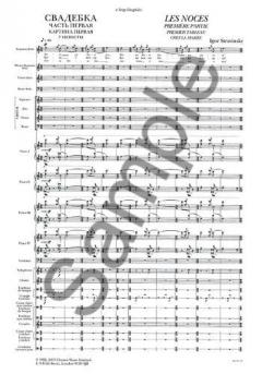 Igor Stravinsky: Les Noces (Study Score) (Igor Strawinsky) 