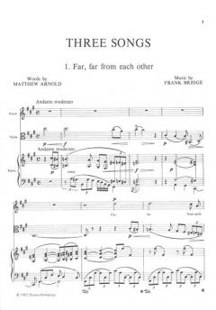 Three Songs For Medium Voice von Frank Bridge 