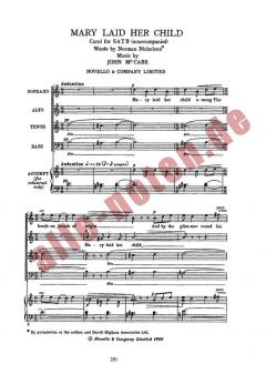 Mary Laid Her Child von John McCabe 