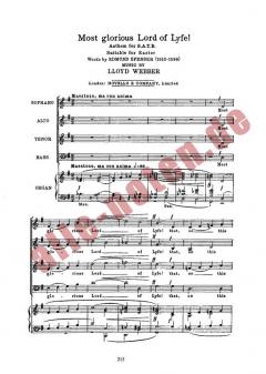 Most Glorious Lord Of Lyfe! von William Lloyd Webber 