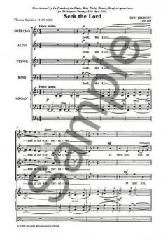 Seek The Lord Op. 148 von John Joubert 