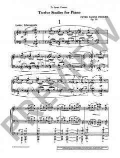 12 Studies op. 38 von Peter Racine Fricker 