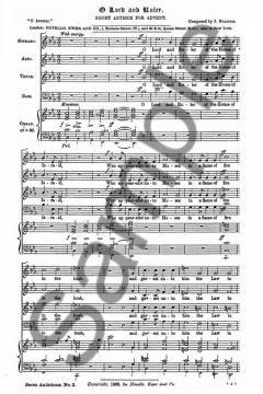 O Lord And Ruler von John Stainer 