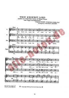 Thou Knowest, Lord SAB 