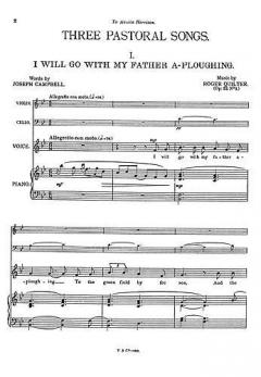 Three Pastoral Songs Op. 22 von Roger Quilter 
