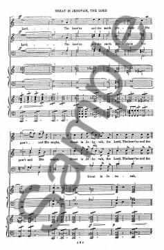 Great Is Jehovah von Franz Schubert 