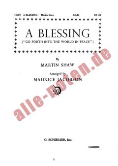 Shaw, M. A Blessing SAB 