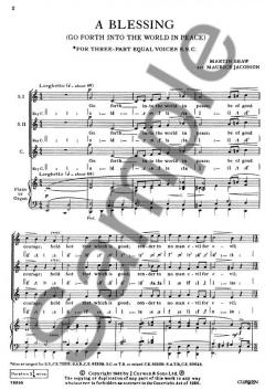 Shaw, M. A Blessing SSA/Piano (Maurice Jacobson) 
