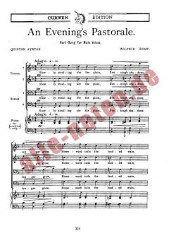 Shaw, W An Evening's Pastorale TTBB/Piano 