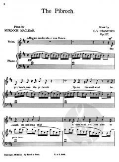 The Pibroch Op. 157 No. 1 In B Minor von Charles Villiers Stanford 