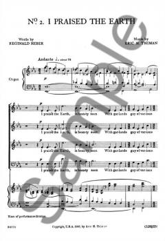Thiman, E Three Choral Songs Of Praise SATB 