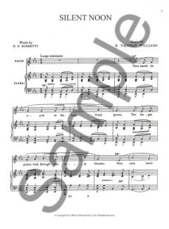 Vaughan Williams Silent Noon In Eflat Voice And Piano 