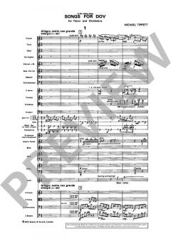 Songs for Dov von Sir Michael Tippett 