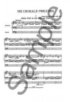 6 Organ Preludes for Organ von Johann Gottfried Walther 