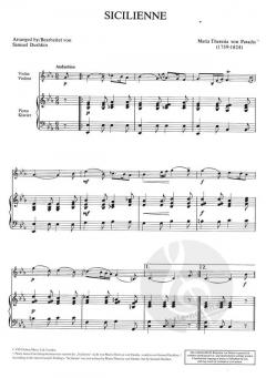 Sicilienne von Maria Theresia von Paradis 