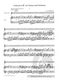Klarinetten-Konzert in B von Franz Anton Hoffmeister im Alle Noten Shop kaufen