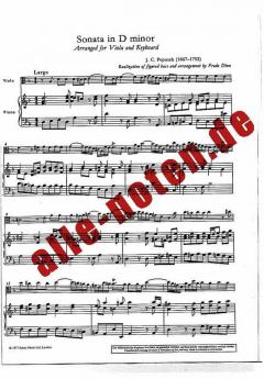 Sonate d-Moll von Johann Christoph Pepusch 