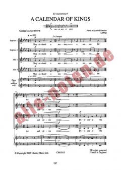 A Calendar Of Kings (Peter Maxwell Davies) 