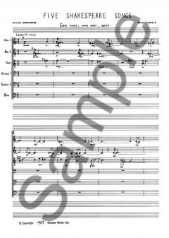 Five Shakespeare Songs (Brian Chapple) 