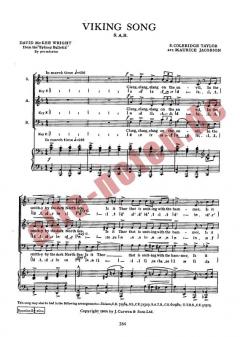 Coleridge Taylor Viking Song SAB 