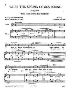 When The Spring Comes Round von Edward Elgar 