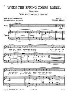 When The Spring Comes Round von Edward Elgar 