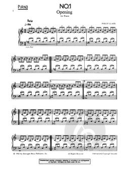 Opening Piece von Philip Glass 