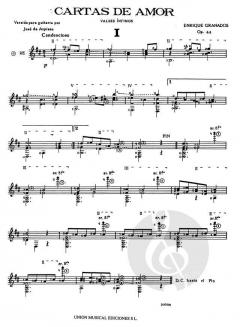 Cartas De Amor Valses Intimos op. 44 von Enrique Granados 