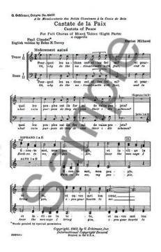 Cantate de La Paix (Darius Milhaud) 