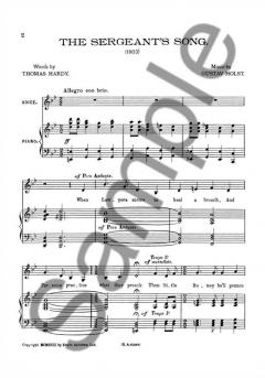 The Sergeants Song von Gustav Holst 