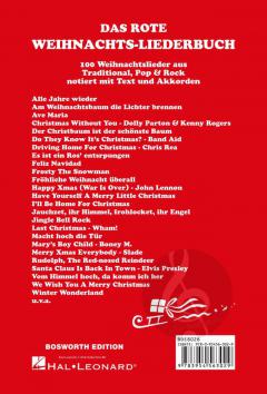 Das rote Weihnachtsliederbuch 