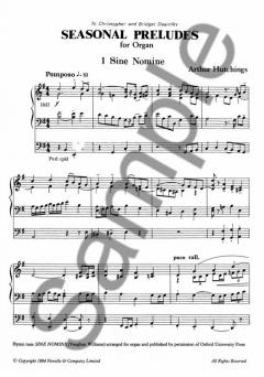 Seasonal Preludes for Organ von Arthur Hutchings 