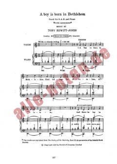 A Boy Is Born In Bethlehem von Thomas Hewitt Jones 