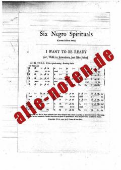 6 Negro Spirituals 