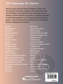 100 Popsongs fuer Gitarre 
