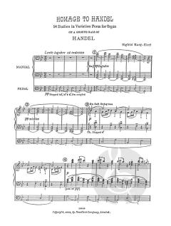 Homage To Handel von Sigfrid Karg-Elert 