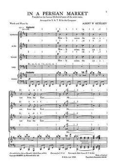 Ketelbey, A W In A Persian Market SATB (Albert William Ketelbey) 
