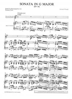 Sonata G-Dur RV 59 von Antonio Vivaldi 