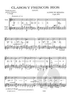 Claros y Frescos Rios (Tarrago) von Alonso Mudarra 