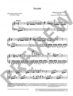 Sonate C-Dur KV 279 von Wolfgang Amadeus Mozart 