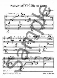 Fantasy on a Theme of Liszt von John McCabe 