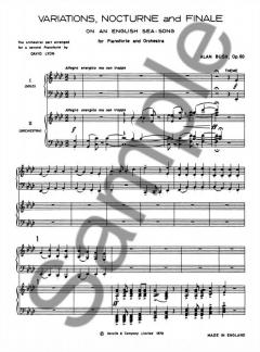 Variations, Nocturne and Finale for 2 Pianos von Alan Bush 