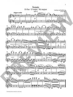 Sonate facile D-Dur op. 6 von Ludwig van Beethoven 