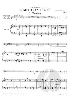 Eight Transports for Trumpet and Piano von Michael Ball im Alle Noten Shop kaufen