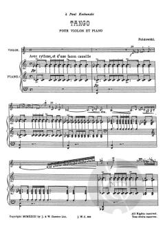 Tango For Violin And Piano von Poldowski im Alle Noten Shop kaufen
