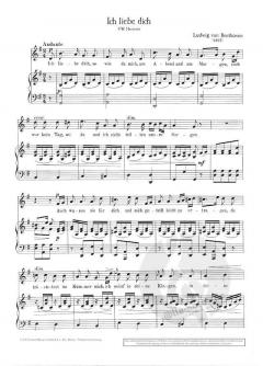 Ich liebe dich von Ludwig van Beethoven 