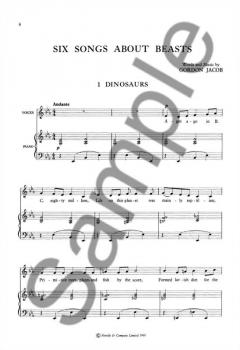 Six Songs About Beasts von Gordon Jacob 