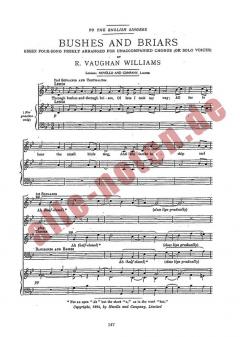 Bushes And Briars von Ralph Vaughan Williams 