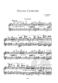 Pavana Capricho Piano for 4 Hands von Isaac Albeniz 